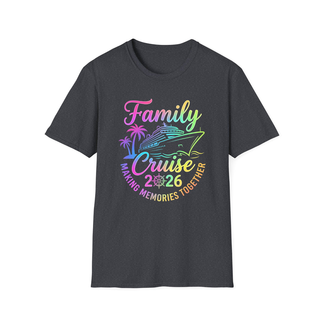 Family Cruise 2026 matching family cruise shirt in dark heather — Snappy Tee
