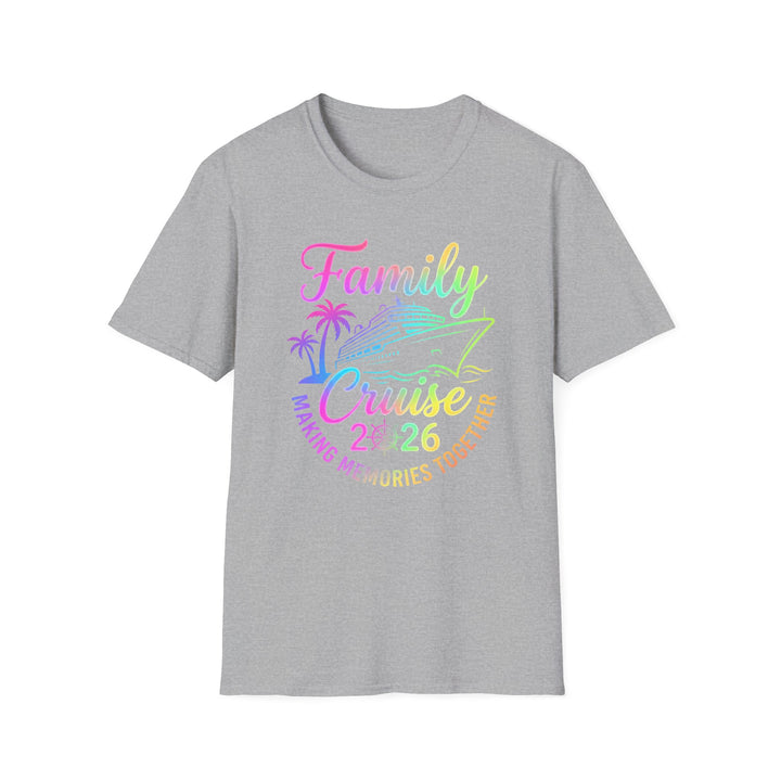 Family Cruise 2026 matching family cruise shirt in sport grey — Snappy Tee