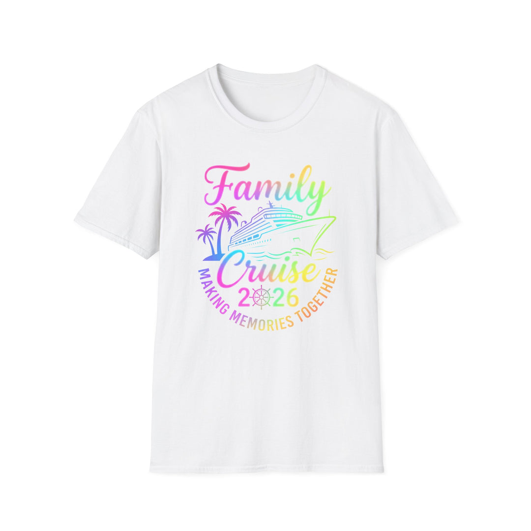 Family Cruise 2026 matching family cruise shirt in white — Snappy Tee